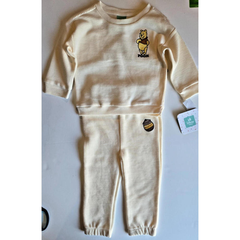 Disney Girl Pooh Outfit Sweatpants and Sweatshirt Boys Infant Gift 18 Months NWT